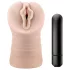 M for Men Ashley - masturbador masculino vibratório - cor natural