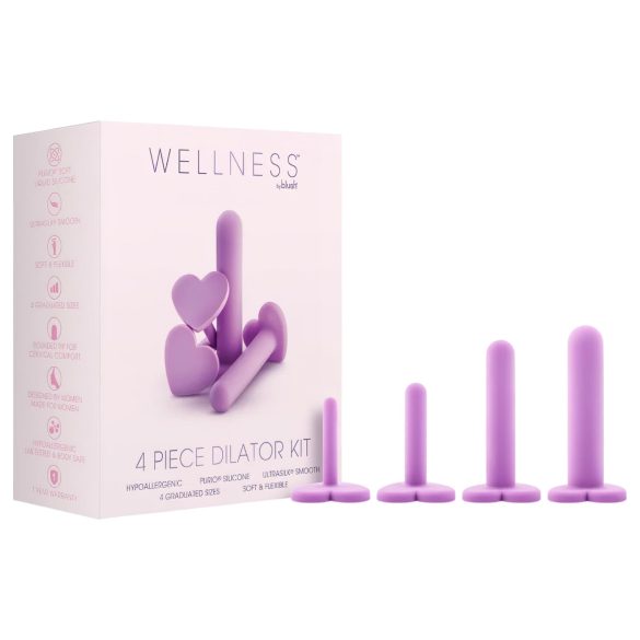 Blush Wellness - kit dilatador vaginal - 5 peças - silicone lilás