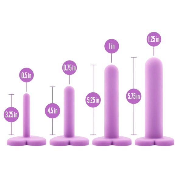 Blush Wellness - kit dilatador vaginal - 5 peças - silicone lilás