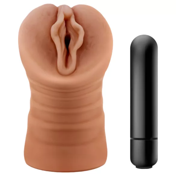 M For Men Sofia - masturbador vagina realística vibratória - cor natural