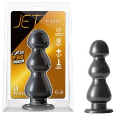 Blush Jet - dildo ventosa pérolas - preto