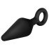 Anal Adventures Platinum - plug anal pequeno - silicone preto