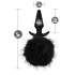 Anal Adventures Platinum - plug anal com cauda de coelho - preto