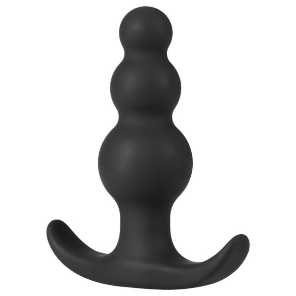 Anal Adventures Platinum - plug anal com esferas - silicone preto