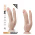 Dr. Skin 8 - dildo duplo com ventosa - cor natural