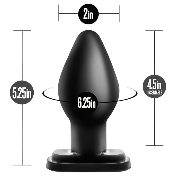 Anal Adventures XL - plug anal grande - silicone preto