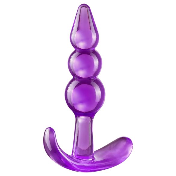 B Yours - plug anal bolas - silicone roxo