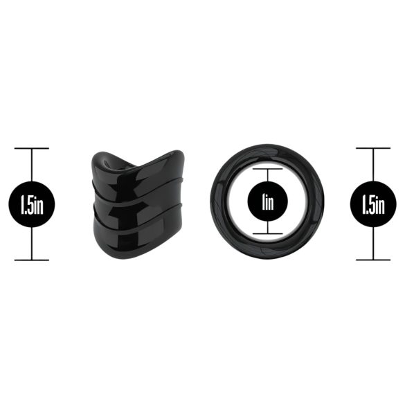 Stay Hard - anel peniano - silicone preto