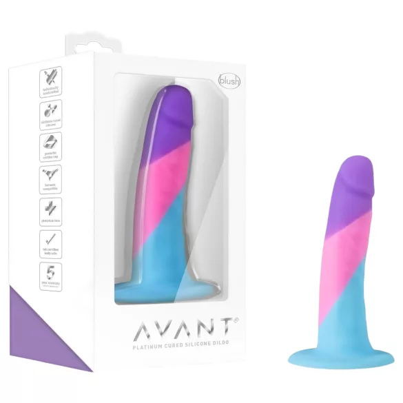 Avant - dildo com ventosa - multicolorido