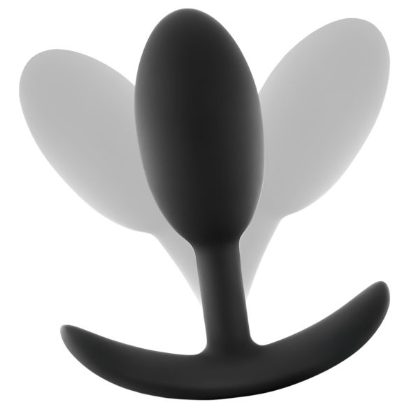 Anal Adventures Platinum - plug anal médio - silicone preto