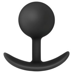  Anal Adventures Platinum - plug anal vibratório - silicone preto