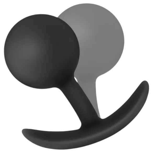 Anal Adventures Platinum - plug anal vibratório - silicone preto