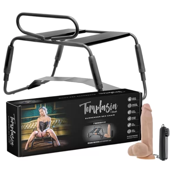 Temptasia - cadeira sexual com vibrador - preto/natural