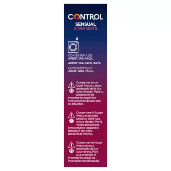 Control - preservativo extra pontuado - 12 unidades