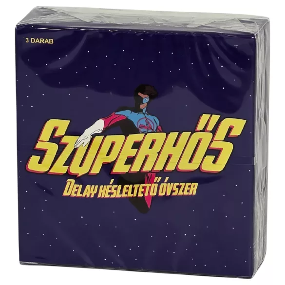 Super-herói - preservativo com efeito retardante (3 unid.)