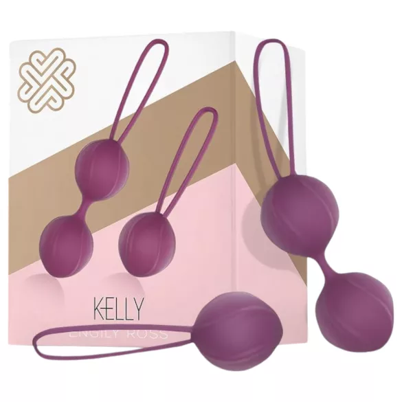 Engily Ross Kelly - kit de bolas de pompoarismo 2 peças - roxo