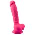 Silexd - vibrador com ventosa e testículos - controle remoto - rosa