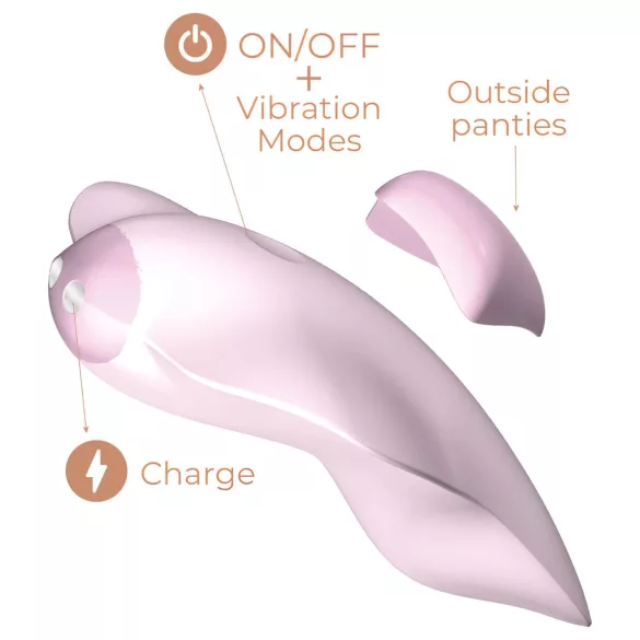 Adrien Lastic Temptation - Vibrador de clitóris controlado por app (rosa)