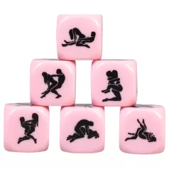   Secret Play - Dados de posições sexuais do Kama Sutra (rosa)