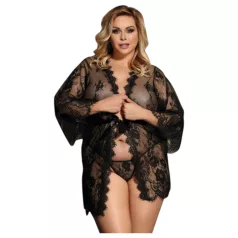   Subblime Queen Plus - robe de renda conjunto - preto (XL-2XL)