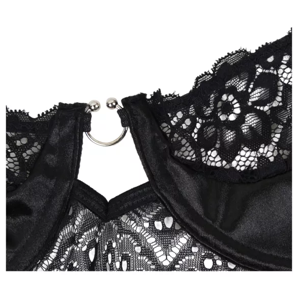 Subblime - body estampado com cinto de cetim (preto)