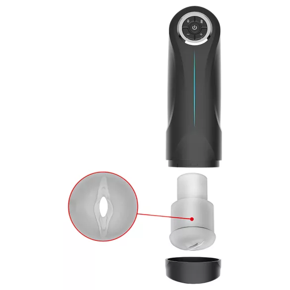 JamyJob - masturbador masculino vibratório movimento vertical - preto