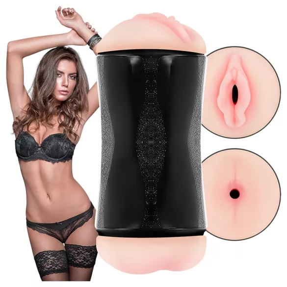 JamyJob - masturbador vagina e ânus - cor natural