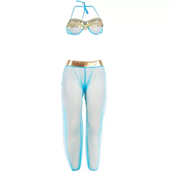 Subblime - Fantasia de odalisca sexy com véu (azul) - L/XL