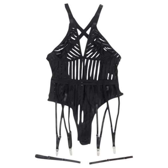 Subblime - body sensual listrado - preto