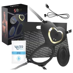 IBIZA - vibrador clitóris com cinta - silicone preto