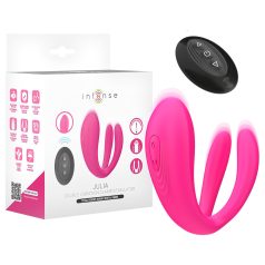 Intense Julia - vibrador ponto G e clitóris - silicone rosa