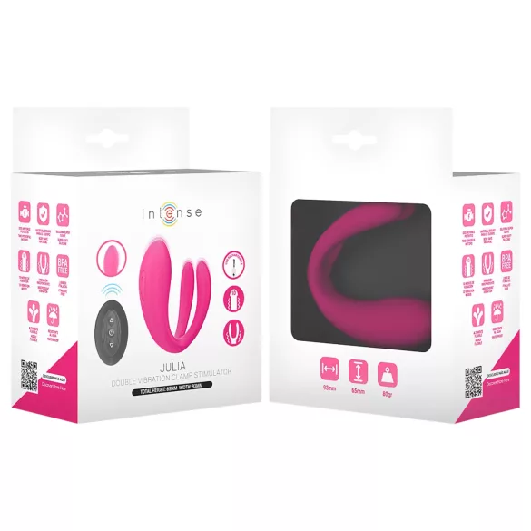 Intense Julia - vibrador ponto G e clitóris - silicone rosa