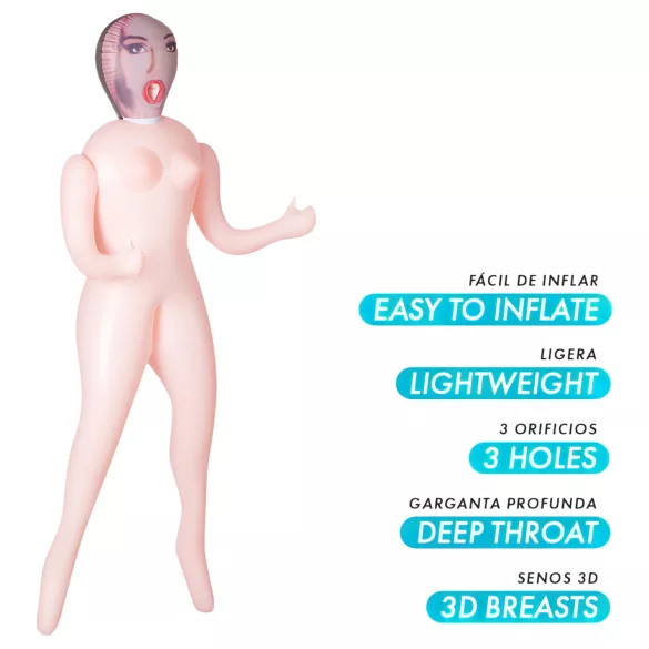 Intense Dolls Monique - boneca inflável em borracha