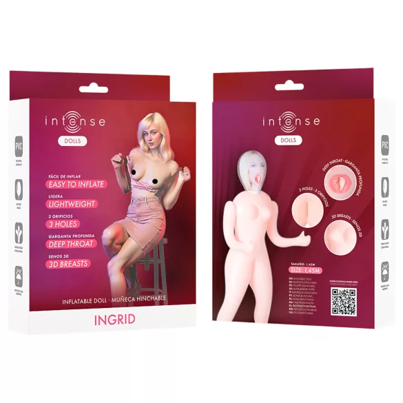 Intense Dolls Ingrid - boneca inflável corpo inteiro - PVC