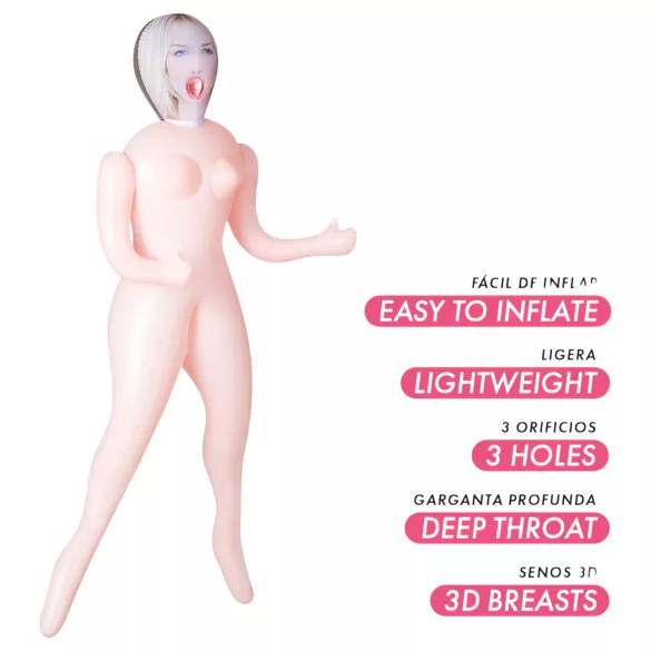 Intense Dolls Ingrid - boneca inflável corpo inteiro - PVC