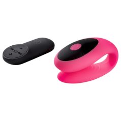   Virgite - vibrador para casal com controlo remoto (preto‑rosa)