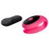 Virgite - vibrador casal com controle remoto - silicone preto/rosa
