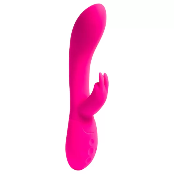 Platanomelón Lucas - vibrador com estimulador de clitóris recarregável - rosa