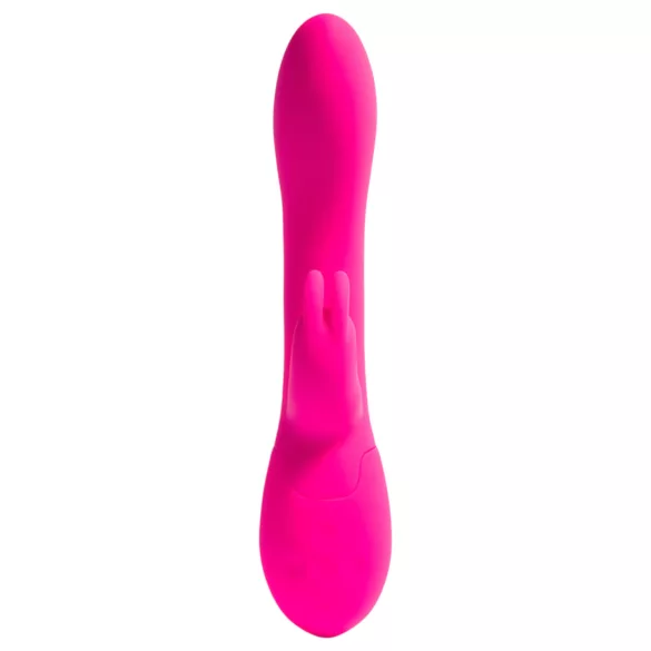 Platanomelón Lucas - vibrador com estimulador de clitóris recarregável - rosa