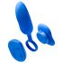 Platanomelón Mobi - vibrador com controle remoto recarregável - kit 2 peças azul