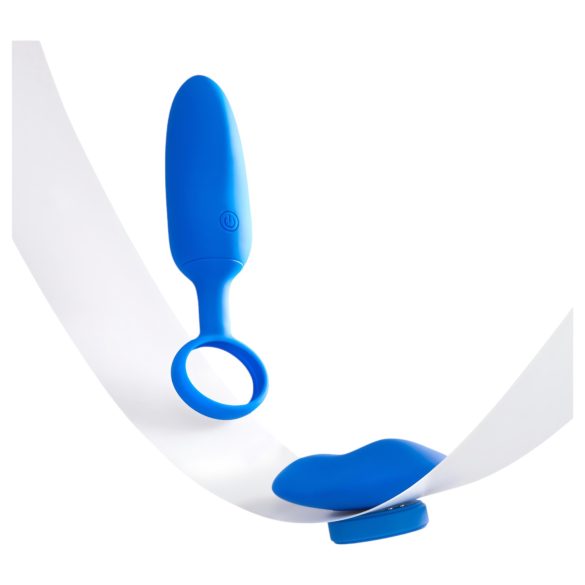 Platanomelón Mobi - vibrador com controle remoto recarregável - kit 2 peças azul