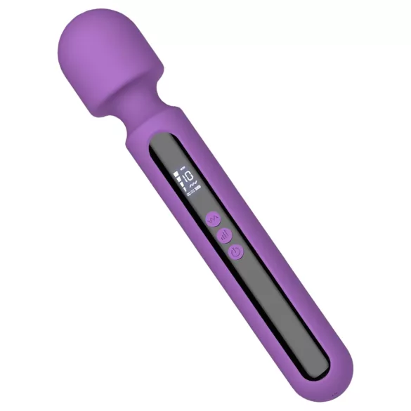 Engily Ross Aura - vibrador massageador recarregável digital - silicone roxo