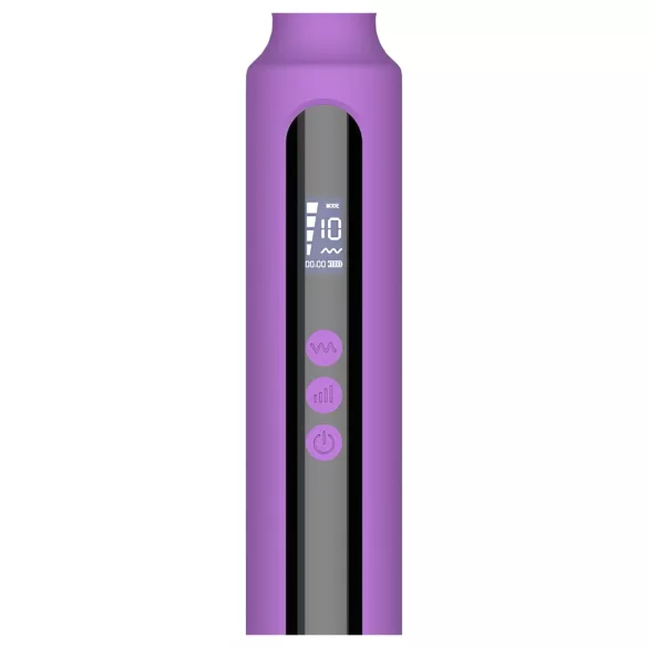 Engily Ross Aura - vibrador massageador recarregável digital - silicone roxo