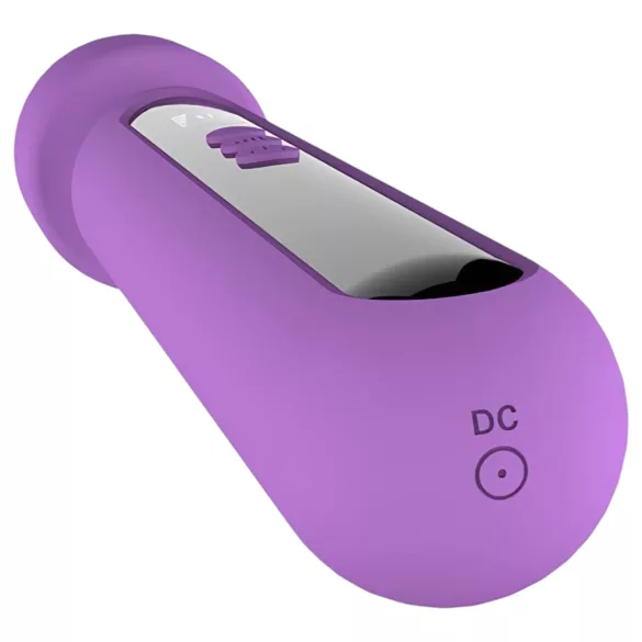 Engily Ross Aura - vibrador massageador recarregável digital - silicone roxo