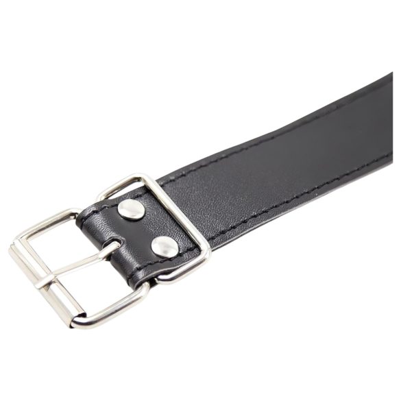 Latetobed - mordaça boca aberta - couro preto