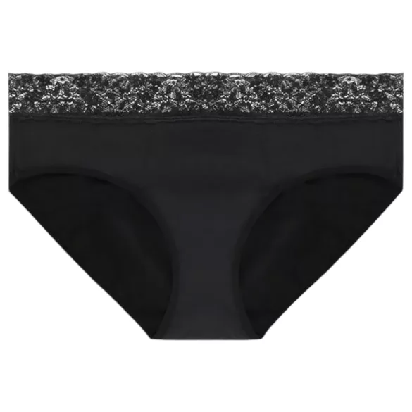 Adalet Natura Super - calcinha menstrual - algodão preto - M