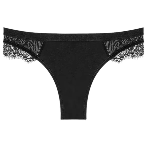 Adalet Flora Normal - calcinha menstrual absorvente - preta - L