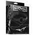 INTOYOU - mordaça com presilhas para mamilos - preto