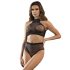 Adalet Marga - conjunto lingerie rede - preto - L/XL