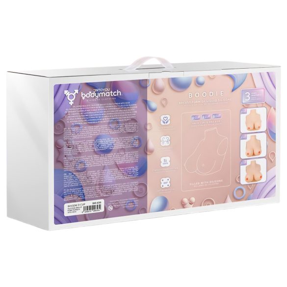 INTOYOU - seios falsos realistas com alça - cor natural